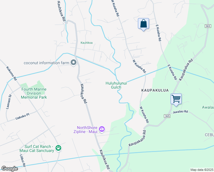 map of restaurants, bars, coffee shops, grocery stores, and more near in Haiku-Pauwela