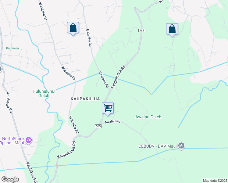 map of restaurants, bars, coffee shops, grocery stores, and more near 1699 Kaupakalua Road in Maui County