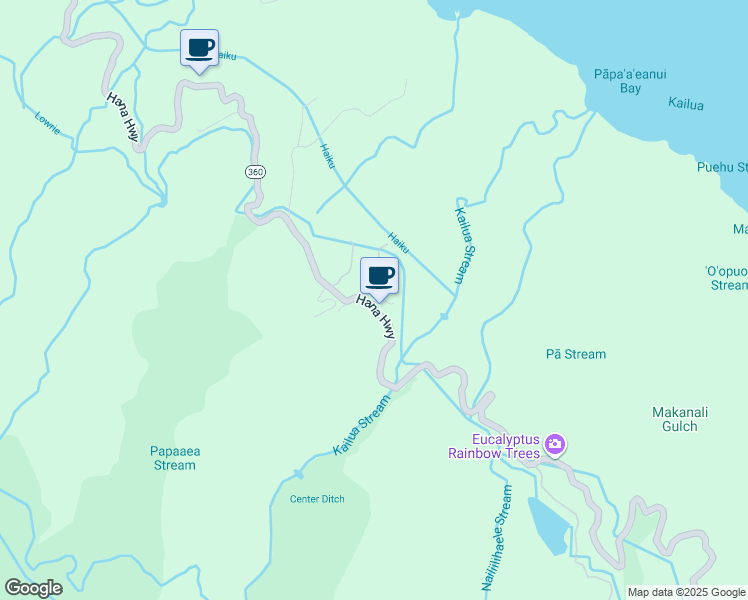 map of restaurants, bars, coffee shops, grocery stores, and more near 8061 Hana Highway in Maui County
