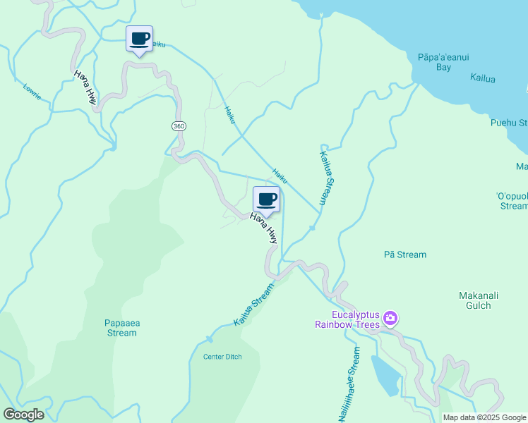 map of restaurants, bars, coffee shops, grocery stores, and more near 8061 Hana Highway in Maui County