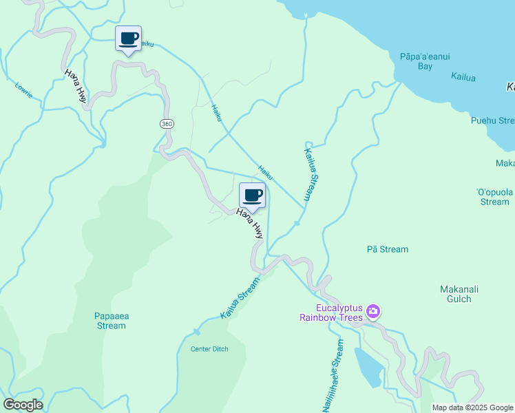 map of restaurants, bars, coffee shops, grocery stores, and more near 8075 Hana Highway in Maui County