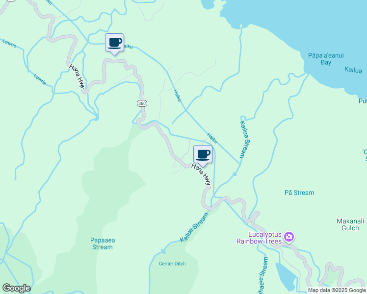 map of restaurants, bars, coffee shops, grocery stores, and more near 45 Honokaupu Place in Maui County