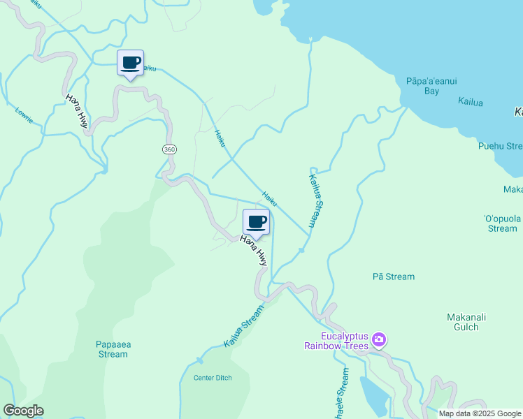 map of restaurants, bars, coffee shops, grocery stores, and more near 56 Hanauana Road in Maui County