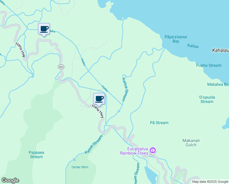 map of restaurants, bars, coffee shops, grocery stores, and more near 300 Hanauana Road in Maui County