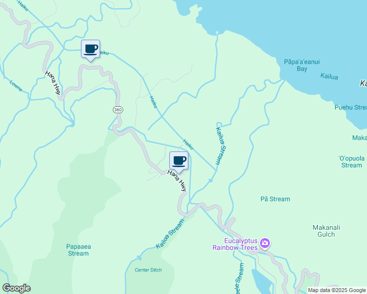 map of restaurants, bars, coffee shops, grocery stores, and more near 0 Hanauana Road in Maui County