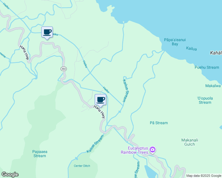 map of restaurants, bars, coffee shops, grocery stores, and more near 320 Hanauana Road in Maui County