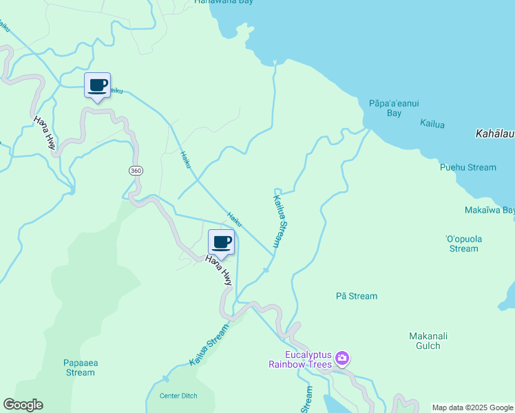 map of restaurants, bars, coffee shops, grocery stores, and more near 350 Hanauana Road in Maui County