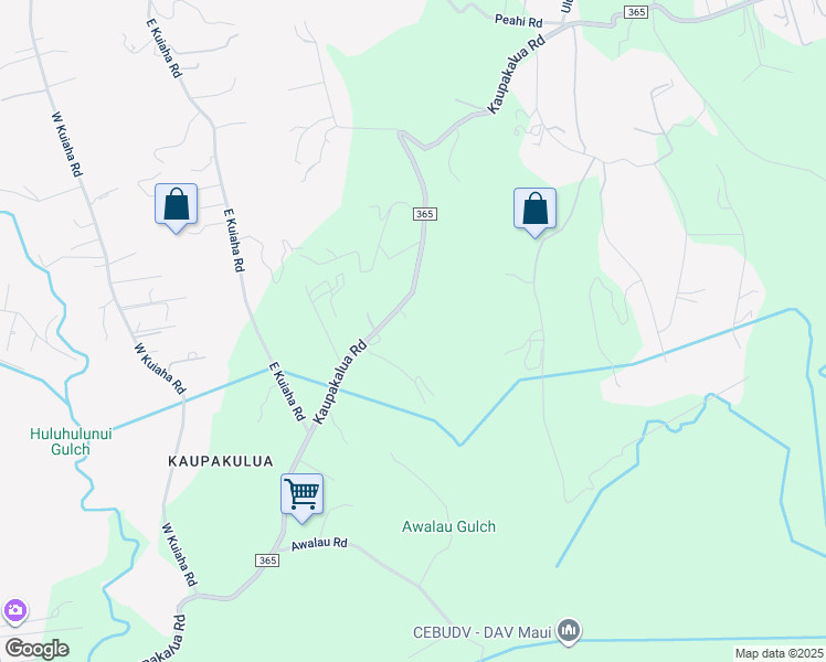 map of restaurants, bars, coffee shops, grocery stores, and more near 1515 Kaupakalua Road in Maui County