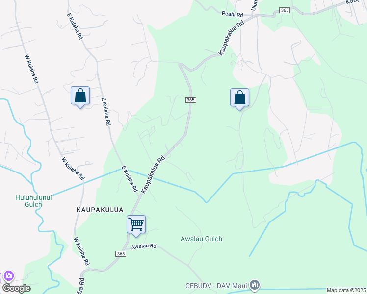 map of restaurants, bars, coffee shops, grocery stores, and more near 1515 Kaupakalua Road in Maui County