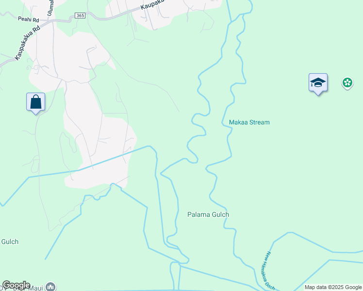 map of restaurants, bars, coffee shops, grocery stores, and more near 448 Burns Road in Maui County