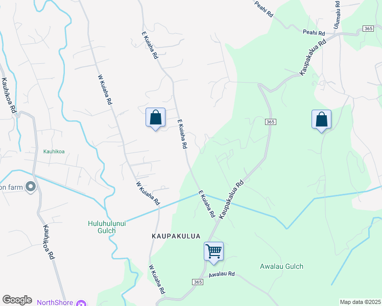 map of restaurants, bars, coffee shops, grocery stores, and more near 999 East Kuiaha Road in Haiku-Pauwela