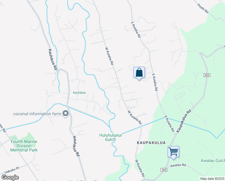 map of restaurants, bars, coffee shops, grocery stores, and more near 1448 West Kuiaha Road in Haiku-Pauwela