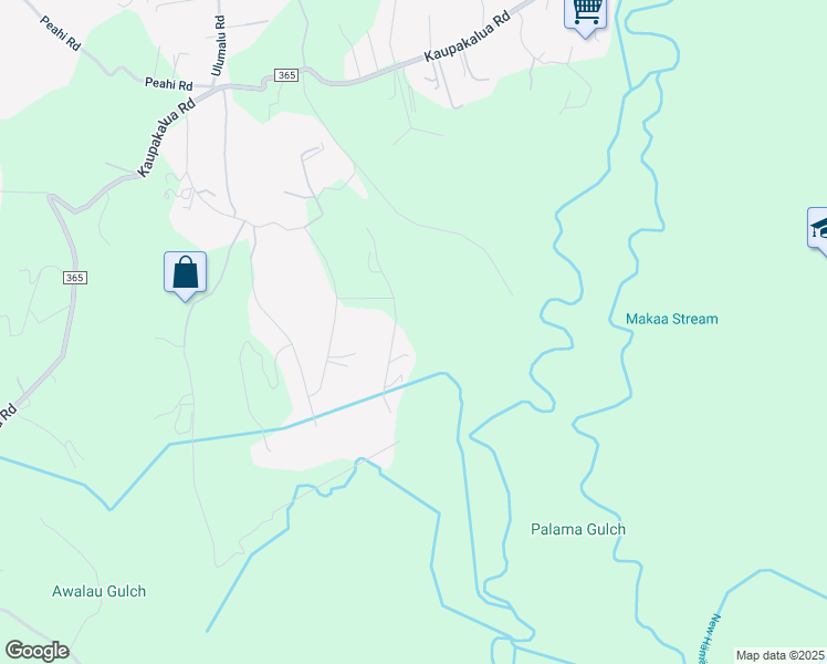 map of restaurants, bars, coffee shops, grocery stores, and more near 43 South Lanikai Place in Maui County