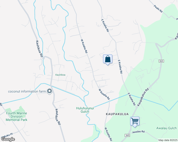 map of restaurants, bars, coffee shops, grocery stores, and more near 1448 West Kuiaha Road in Haiku-Pauwela