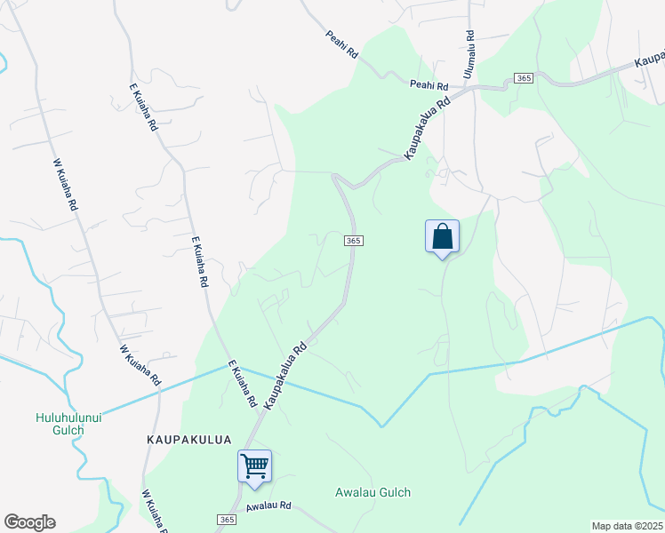 map of restaurants, bars, coffee shops, grocery stores, and more near 1350 Kaupakalua Road in Haiku-Pauwela