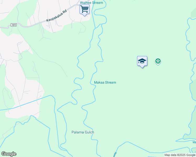 map of restaurants, bars, coffee shops, grocery stores, and more near 0 Kahiapo Place in Haiku-Pauwela