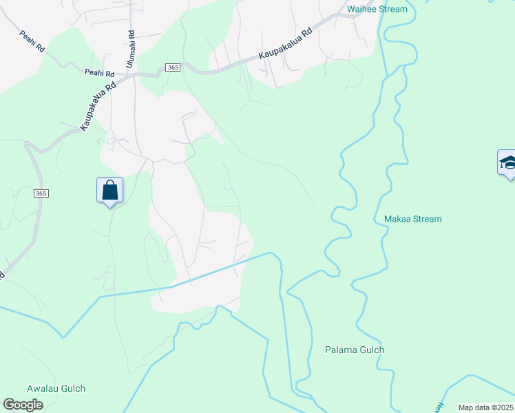 map of restaurants, bars, coffee shops, grocery stores, and more near 7 South Lanikai Place in Maui County
