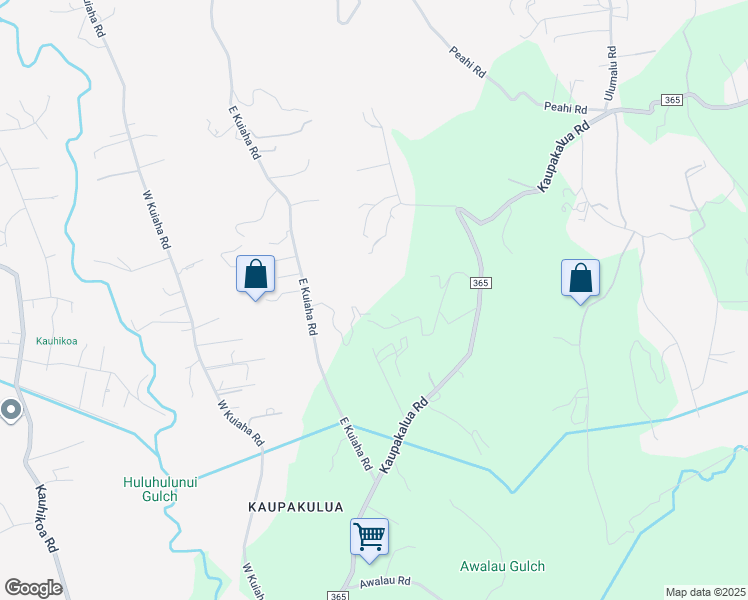 map of restaurants, bars, coffee shops, grocery stores, and more near 933 East Kuiaha Road in Haiku-Pauwela