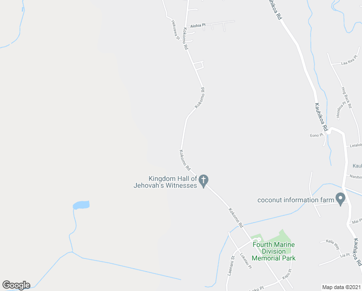 map of restaurants, bars, coffee shops, grocery stores, and more near 1400 Kokomo Road in Haiku-Pauwela