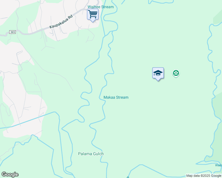 map of restaurants, bars, coffee shops, grocery stores, and more near 500 Kai Huki Circle in Haiku-Pauwela