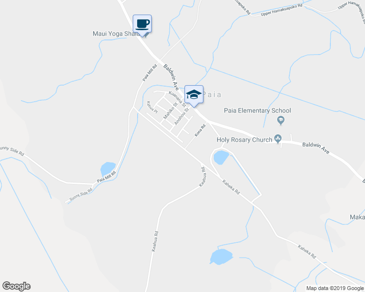 map of restaurants, bars, coffee shops, grocery stores, and more near 654 Pili Loko Street in Paia