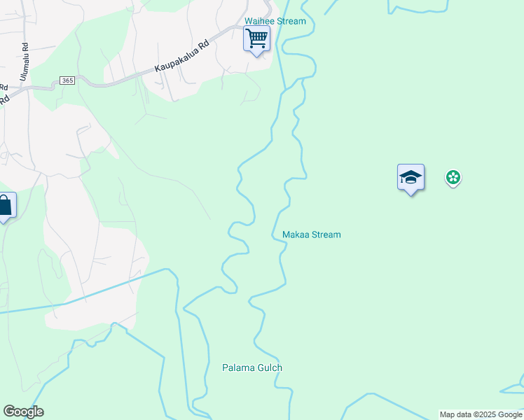 map of restaurants, bars, coffee shops, grocery stores, and more near Mopua Street in Haiku-Pauwela