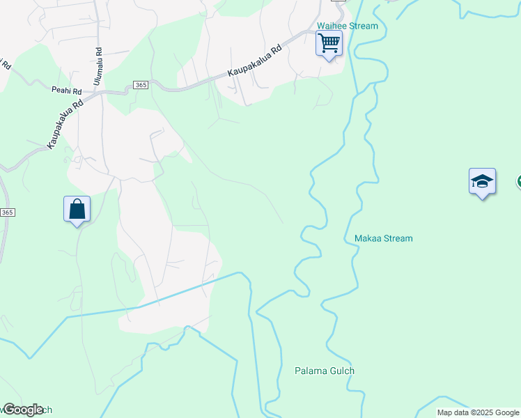 map of restaurants, bars, coffee shops, grocery stores, and more near 286 Burns Road in Maui County