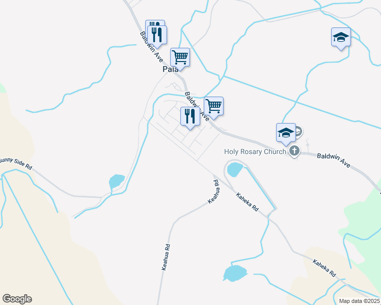 map of restaurants, bars, coffee shops, grocery stores, and more near 636 Pili Loko Street in Paia