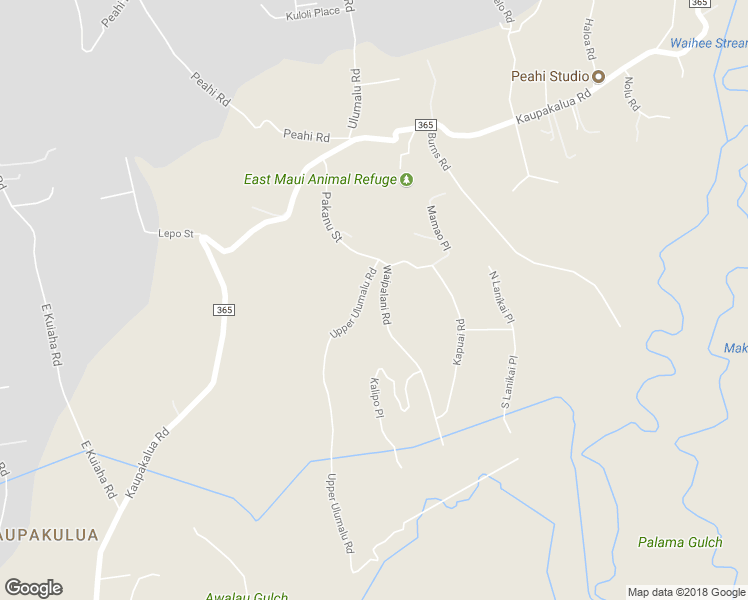 map of restaurants, bars, coffee shops, grocery stores, and more near 811 Upper Ulumalu Road in Maui County