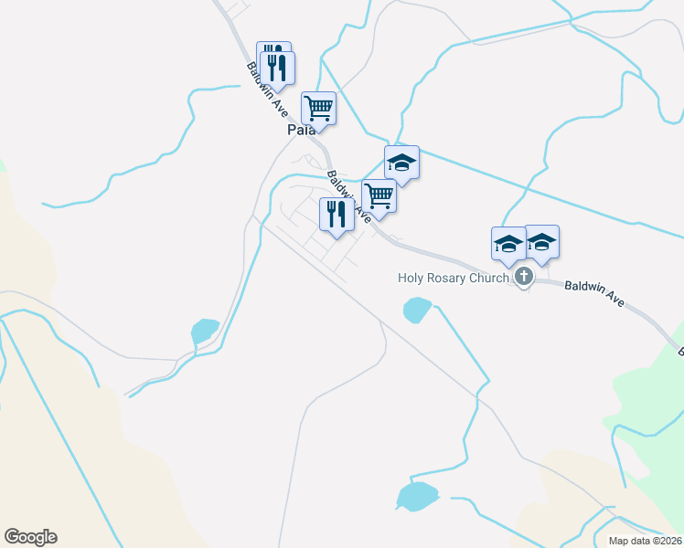 map of restaurants, bars, coffee shops, grocery stores, and more near 639 Pili Loko Street in Paia
