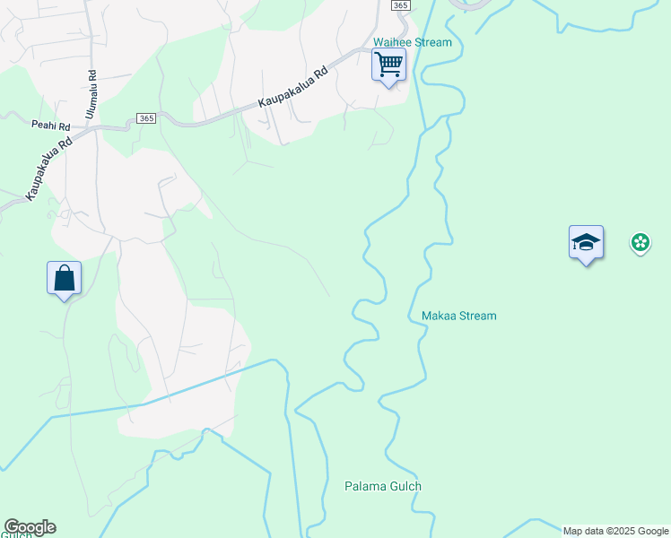 map of restaurants, bars, coffee shops, grocery stores, and more near 397 Burns Road in Maui County