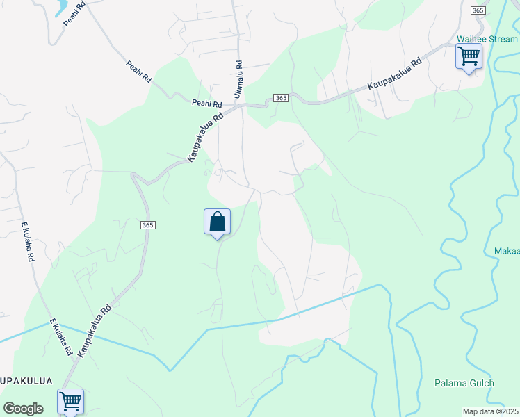 map of restaurants, bars, coffee shops, grocery stores, and more near 811 Upper Ulumalu Road in Maui County