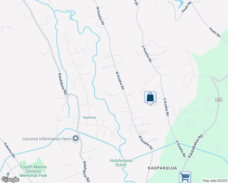 map of restaurants, bars, coffee shops, grocery stores, and more near 1320 West Kuiaha Road in Haiku-Pauwela
