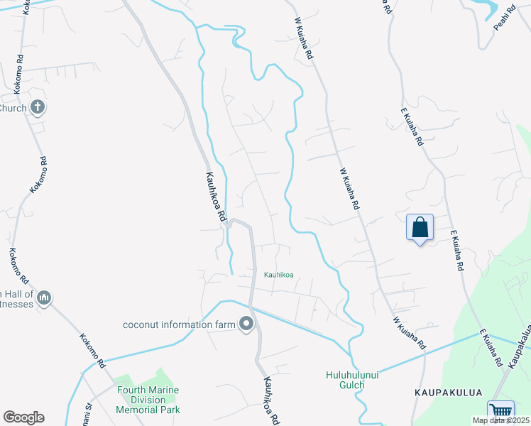 map of restaurants, bars, coffee shops, grocery stores, and more near 1480 Hog Back Road in Haiku-Pauwela