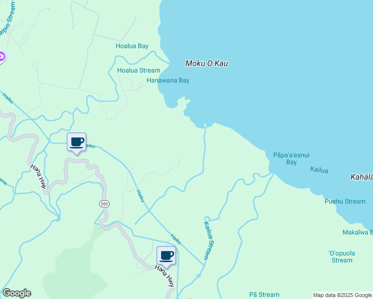map of restaurants, bars, coffee shops, grocery stores, and more near 7953 Hana Highway in Maui County