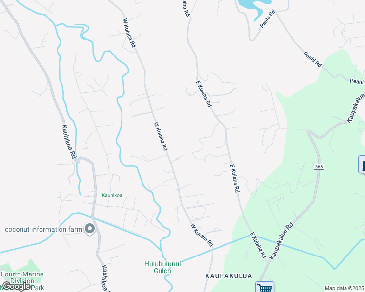 map of restaurants, bars, coffee shops, grocery stores, and more near 1337 West Kuiaha Road in Haiku-Pauwela