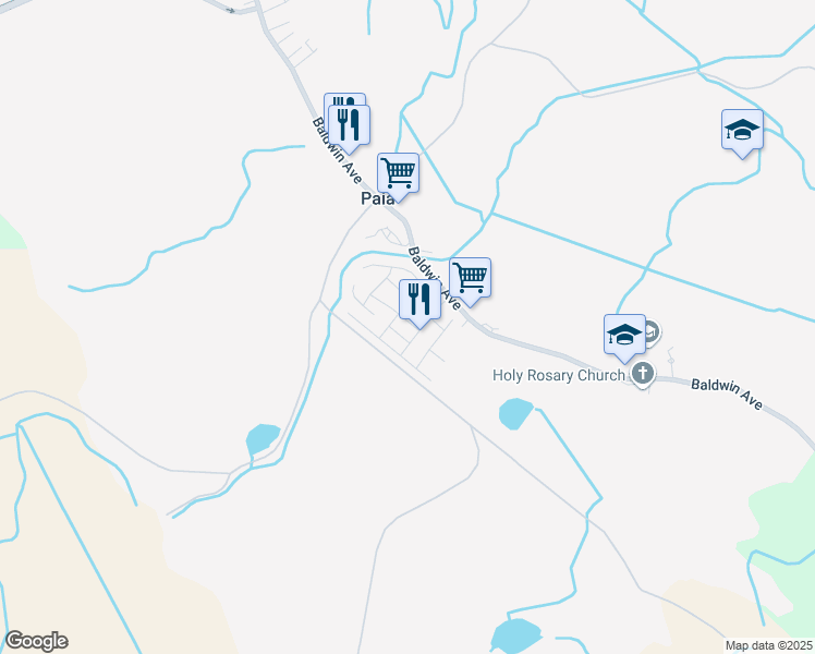 map of restaurants, bars, coffee shops, grocery stores, and more near 81 Mahiko Street in Paia