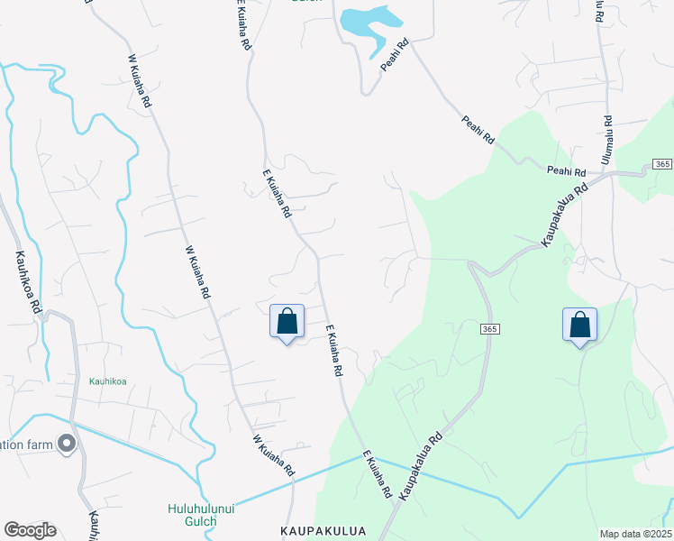 map of restaurants, bars, coffee shops, grocery stores, and more near 795 East Kuiaha Road in Haiku-Pauwela