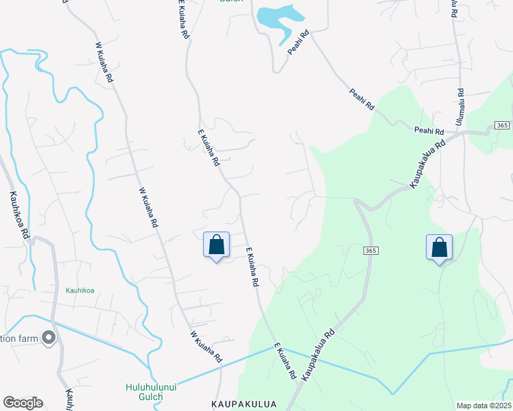 map of restaurants, bars, coffee shops, grocery stores, and more near 795 East Kuiaha Road in Haiku-Pauwela