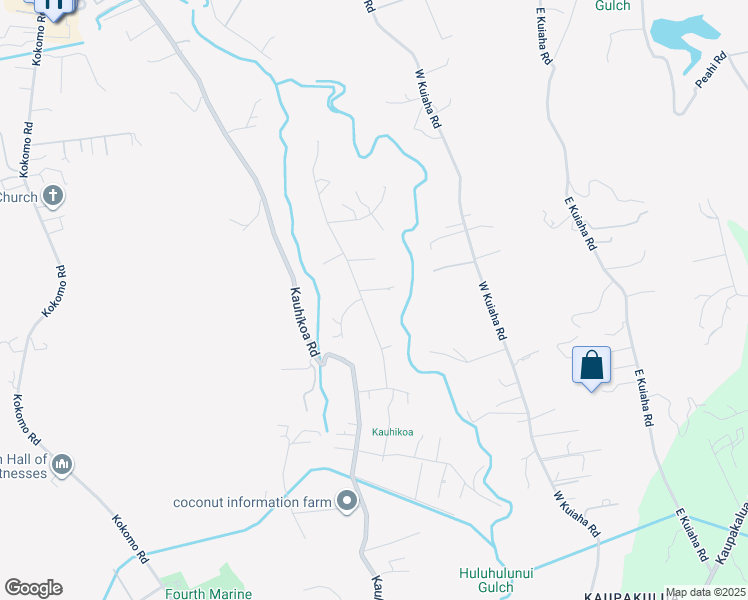 map of restaurants, bars, coffee shops, grocery stores, and more near 1419 Hog Back Road in Haiku-Pauwela