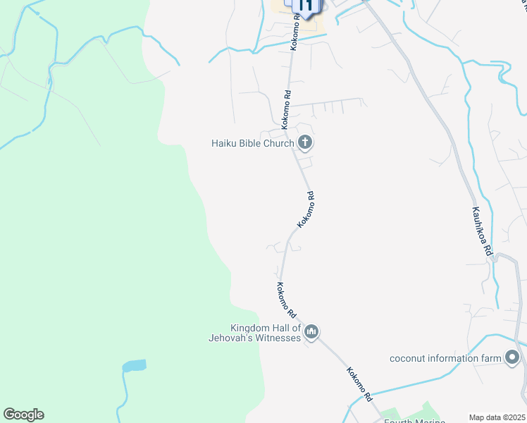 map of restaurants, bars, coffee shops, grocery stores, and more near 1041 Auwaha Street in Haiku-Pauwela