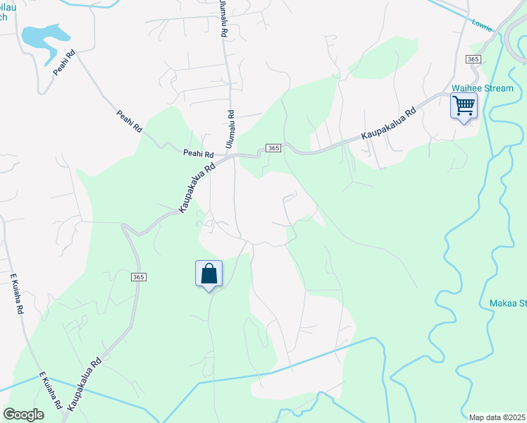 map of restaurants, bars, coffee shops, grocery stores, and more near 85 Mamao Place in Maui County