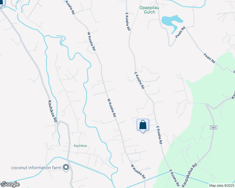 map of restaurants, bars, coffee shops, grocery stores, and more near 1235 West Kuiaha Road in Haiku-Pauwela