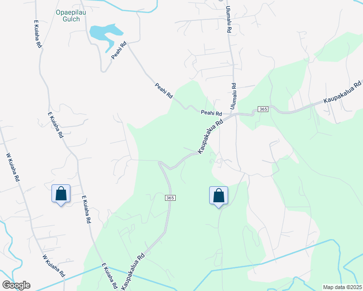 map of restaurants, bars, coffee shops, grocery stores, and more near 1050 Kaupakalua Road in Haiku-Pauwela