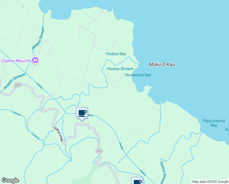 map of restaurants, bars, coffee shops, grocery stores, and more near 802 Door of Faith Road in Maui County