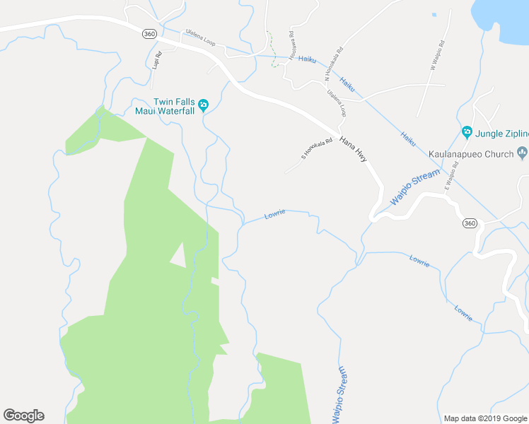 map of restaurants, bars, coffee shops, grocery stores, and more near 57 South Honokala Road in Maui County