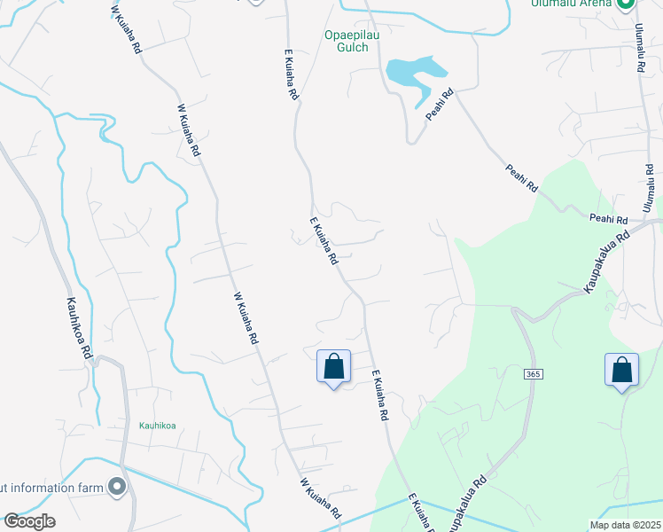 map of restaurants, bars, coffee shops, grocery stores, and more near 690 East Kuiaha Road in Haiku-Pauwela