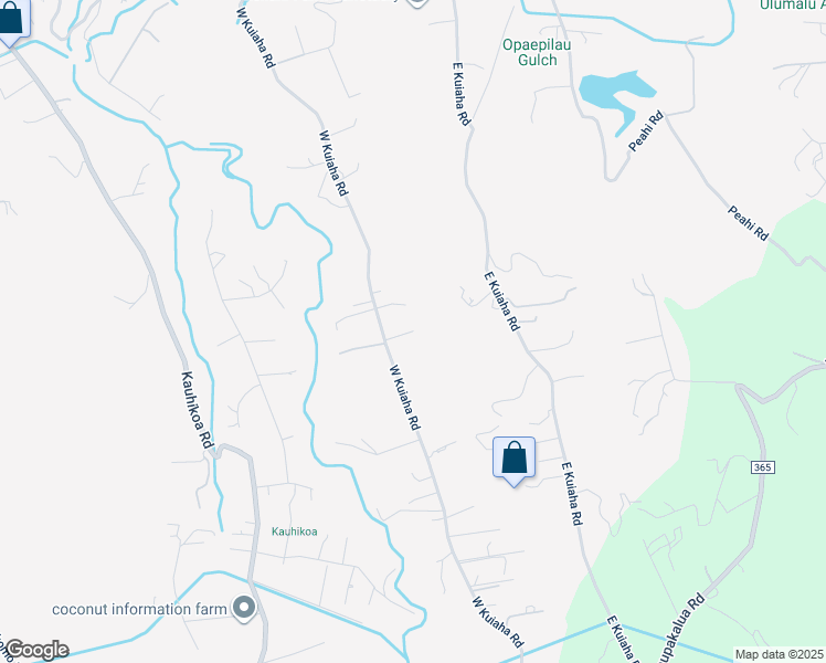 map of restaurants, bars, coffee shops, grocery stores, and more near 1209 West Kuiaha Road in Haiku-Pauwela