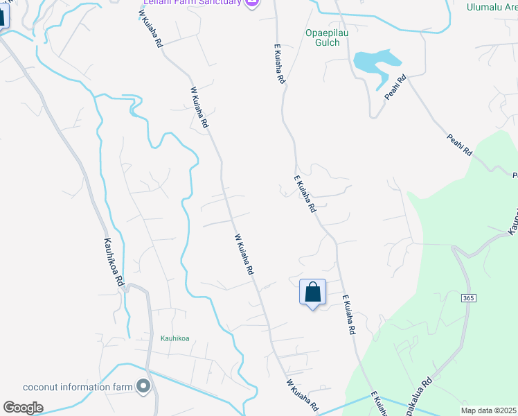 map of restaurants, bars, coffee shops, grocery stores, and more near 1209 West Kuiaha Road in Haiku-Pauwela
