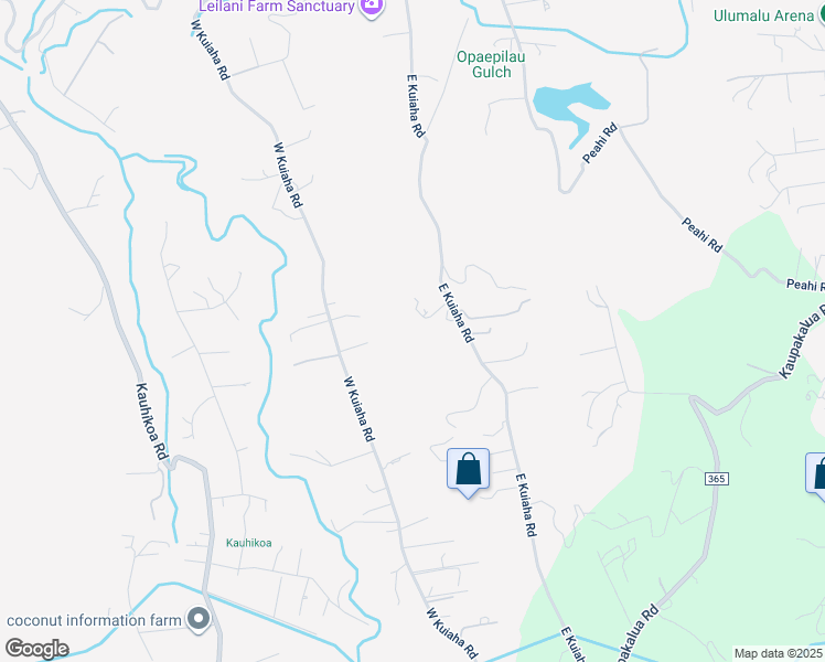 map of restaurants, bars, coffee shops, grocery stores, and more near 680 East Kuiaha Road in Haiku-Pauwela